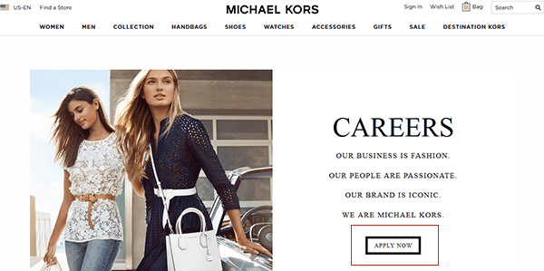 Michael Kors Job Application & Careers