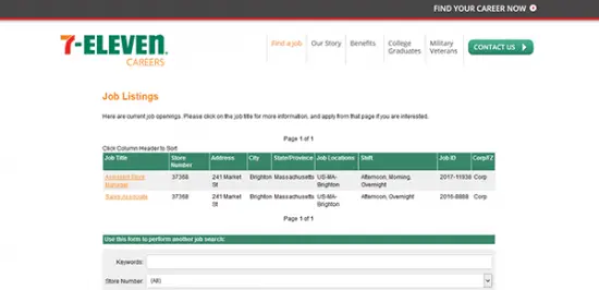 7 Eleven Job Application Adobe PDF Apply Online
