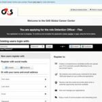 a screenshot of the G4S website's careers page.