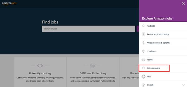 how to apply for amazon jobs