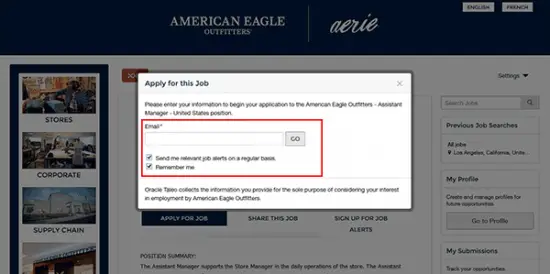 American Eagle Job Application Apply Online