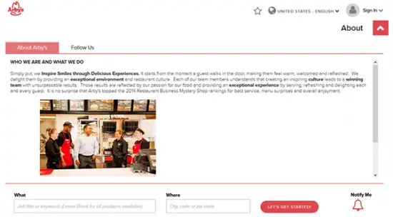 Arby's Job Application &amp; Careers