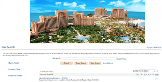 Atlantis Bahamas Job Application & Careers