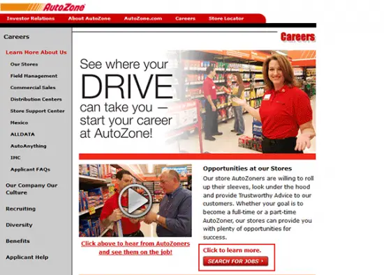 AutoZone Job Application & Careers