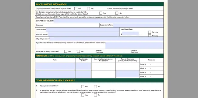 Cicis Job Application Careers