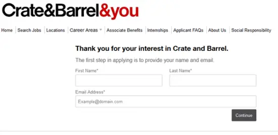 Crate and Barrel Job Application & Careers