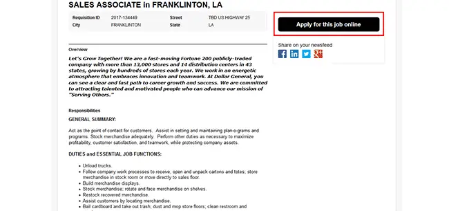 Dollar General Job Application Adobe PDF Apply Online