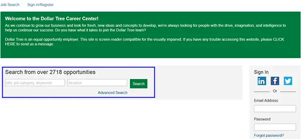 Dollar Tree Job Application Apply Online