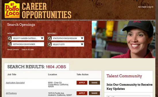 El Pollo Loco Job Application Apply Online
