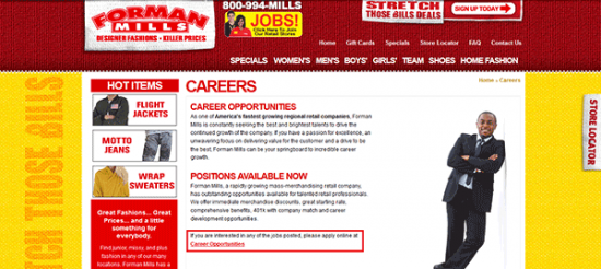 Forman Mills Job Application Apply Online