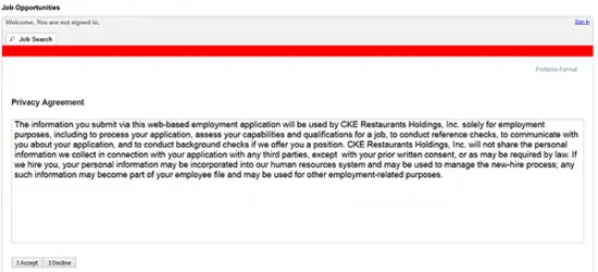 Hardee's Job Application &amp; Careers