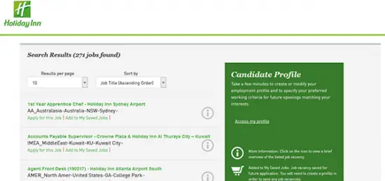 Holiday Inn Job Application Apply Online