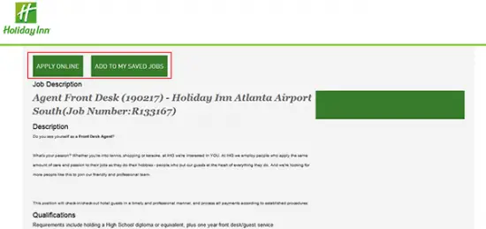 Holiday Inn Job Application &amp; Careers