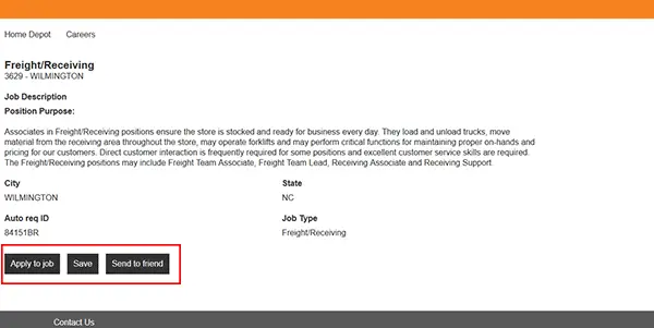 Home Depot Job Application Apply Online