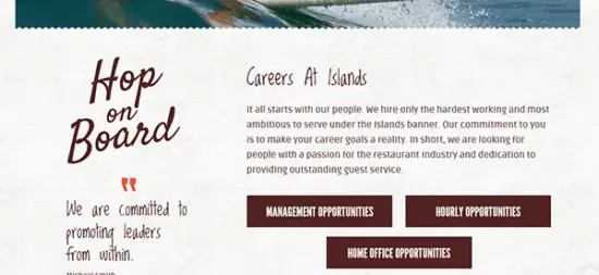 Islands Restaurants Job Application & Careers