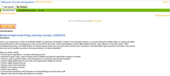 La Quinta Job Application Apply Online