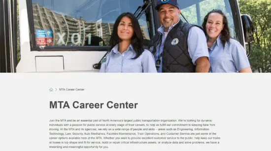 LIRR/MTA career center page.