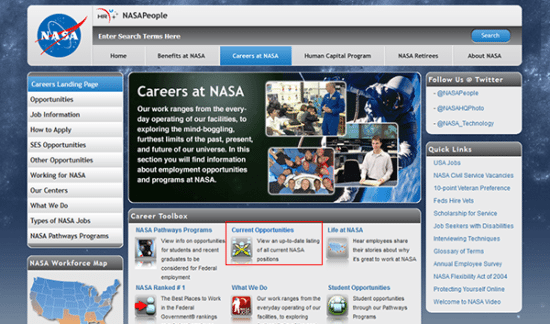 nasa careers entry level