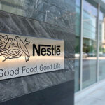 Nestle headquarters building sign.