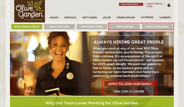 Olive Garden Job Application Adobe Pdf Apply Online