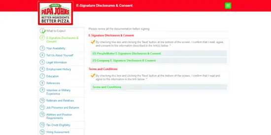 Papa John's Job Application - Adobe PDF - Apply Online