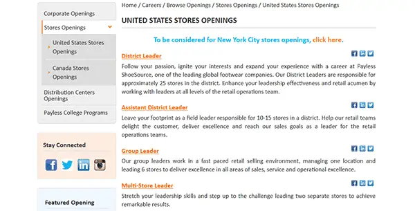 payless shoesource careers