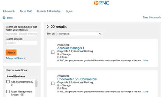 PNC Job Application & Careers