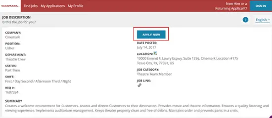 Rave Cinemas Job Application Apply Online