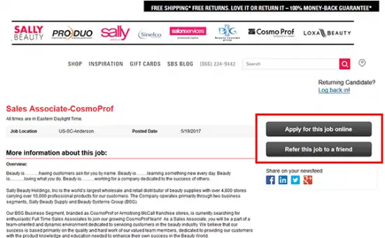 Sally Beauty Supply Job Application &amp; Careers