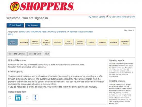 Shoppers Food Job Application &amp; Careers