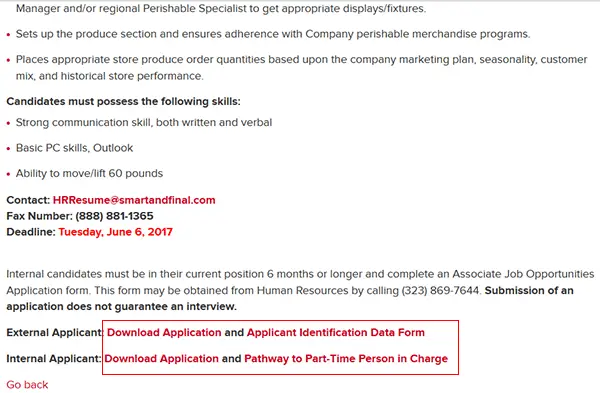 Smart Final Job Application Adobe PDF Apply Online