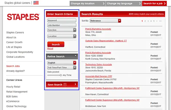 Staples Job Application Apply Online