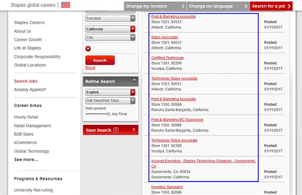 Staples Job Application Apply Online