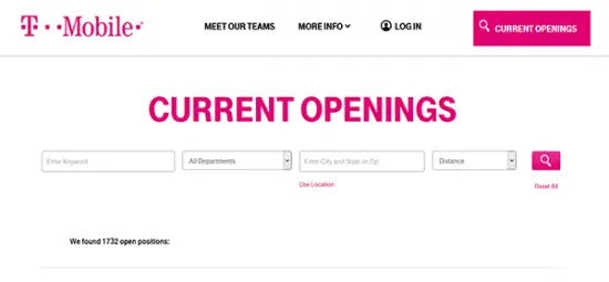 T-Mobile Job Application & Careers