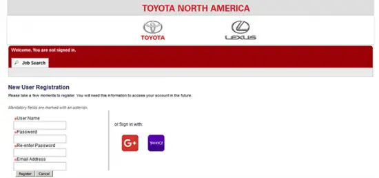 Toyota Job Application & Careers
