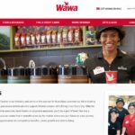 Wawa website's careers page.