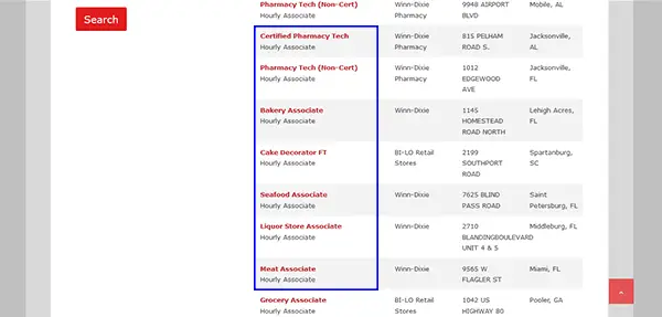 Winn dixie Part Time Employee Benefits