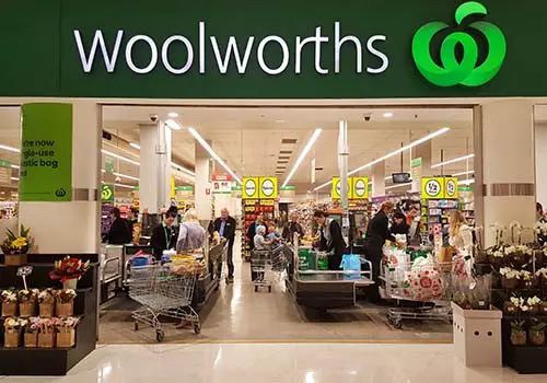 A Woolworths storefront