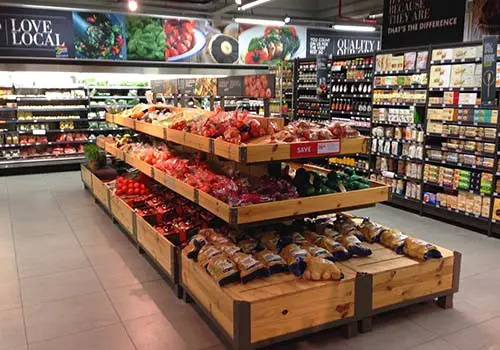 A Woolworths produce department.