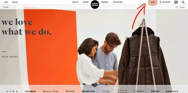 zara uk apply online