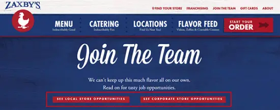 Zaxby's Job Application & Careers